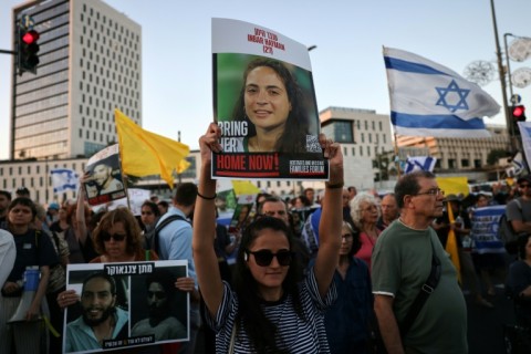 Israelis fearful for the lives of hostages still held in Gaza demonstrate outside the prime minister's office against the government's plans to expand the war.