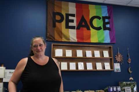 Some people have asked Kate Colby to take down the rainbow flag that hangs in her gift store