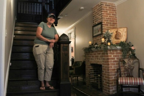 Nicole Harris, who recently moved to West Virginia from Oregon, keeps her opinions to herself