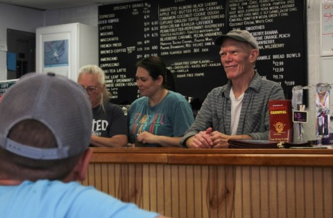 Scott Wetzel (right) says he won't listen to Democrats who tell him how to live
