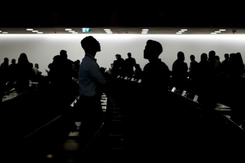 Delegates are meeting in the main assembly hall at the UN Palais des Nations in Geneva