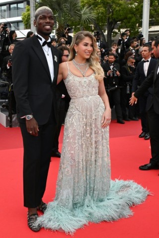 Pogba and his wife Zulay hit the red carpet at Cannes Film Festival