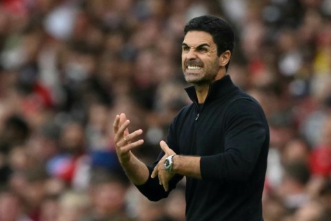 Arsenal manager Mikel Arteta is chasing the Premier League title