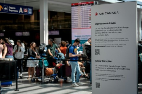 Hundreds of flights were canceled due to the Air Canada strike action