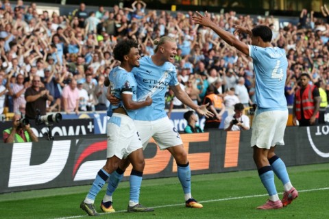 Manchester City began their campaign with a 4-0 win at Wolves