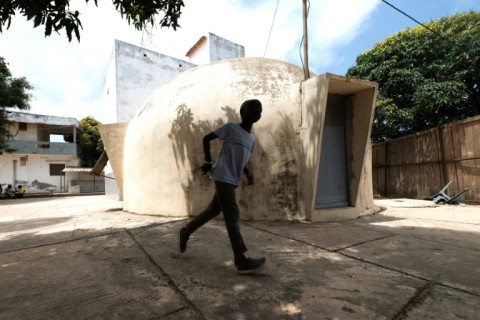 Few of Dakar's bubble homes remain totally freestanding, such as this one in the Ouakam neighbourhood