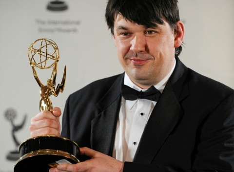 Graham Linehan, pictured in 2008, co-created 'Father Ted', 'Black Books' and 'The IT Crowd'