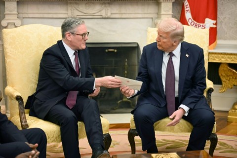 Keir Starmer hand-delievered a letter from King Charles III to Donald Trump in February