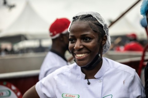 Nigerian chef Hilda Baci who attempted to break the world record for the largest pot of Jollof rice