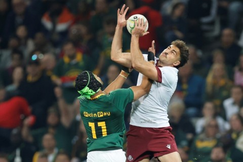 Davit Niniashvili (R) made the last of his 42 Test appearances in July against South Africa
