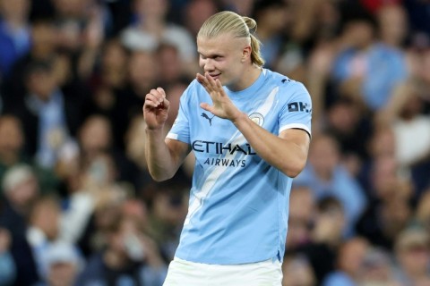 Erling Haaland scored his 50th Champions League goal in 49 appearances as Manchester City beat Napoli