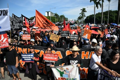 A Sunday protest against fraudulent infrastructure projects that have cost the Philippines billions of dollars drew thousands to the streets of the capital