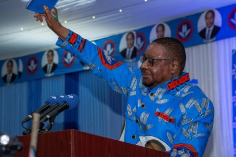 Unofficial tallies carried by local media showed Mutharika, known by his supporters as 'father', had a strong lead
