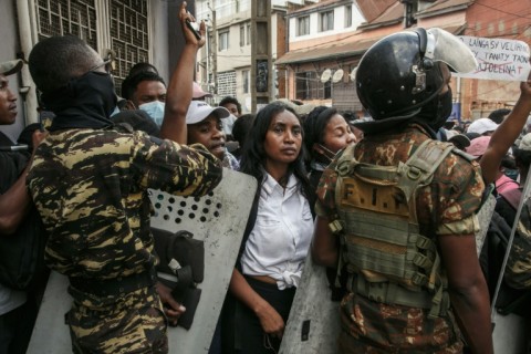 Protesters were demonstrating against repeated water and electricity outages