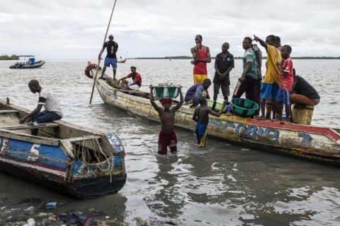 Fishermen say their hauls have significantly dropped since the arrival of dredging boats for the port