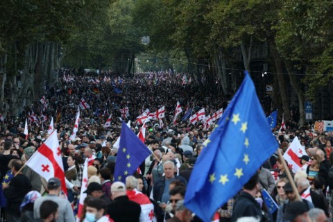 Critics say Georgian Dream has moved Tbilisi closer into Moscow's orbit since the invasion of Ukraine