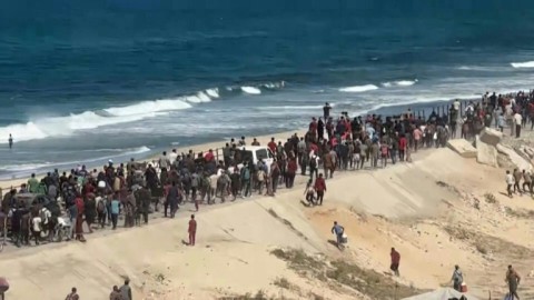 Thousands of Gazans begin heading north as ceasefire announced