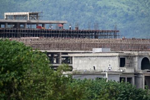 Construction work is going on in several places within KK Park