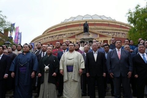 London's Royal Albert Hall is staging the Grand Sumo Tournament