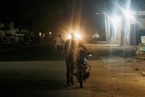 Throughout Bamako, fuel is being rationed at 10,000 CFA ($17.75), or about 13 litres of gasoline