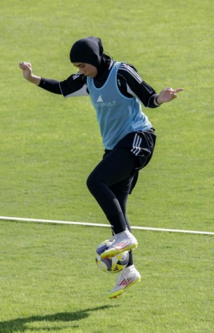 Some of the Afghan women have defied opposition from their families to play football