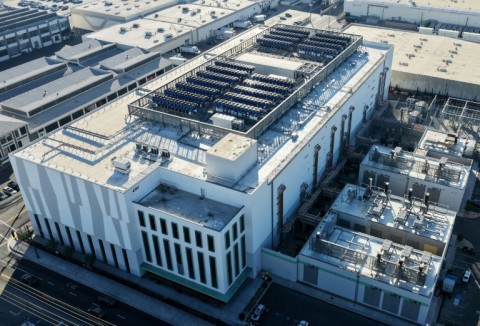 Data centers, such as this 33-megawatt one in Vernon, California are blamed for inflating household electricity bills