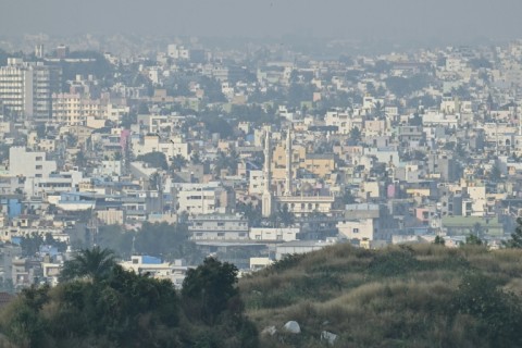 Rapid development in the city has led to severe pollution from construction and traffic