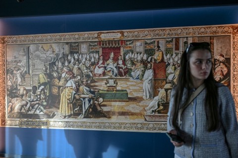 A small museum tells the story of the basilica alongside alongside a replica of a 16th-century fresco of 'The First Council of Nicaea' that is housed at the Vatican