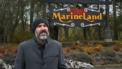 Former Marineland trainer Phil outside the now shuttered theme park