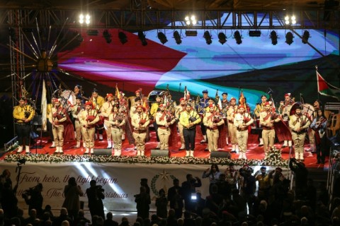 The ceremony was packed with music and speeches