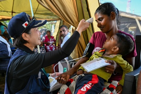 Sri Lanka asked Japan to send its outpatient disaster medical unit to Chilaw, a cyclone-hit town whose main hospital was flooded