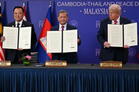 Trump co-signed a truce between Cambodia and Thailand in October