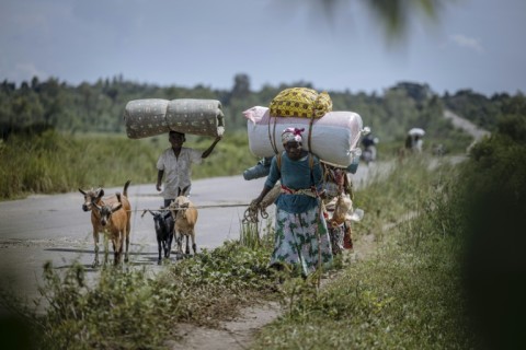 More than 200,000 people, the vast majority civilians, have been displaced by the fighting, the UN says