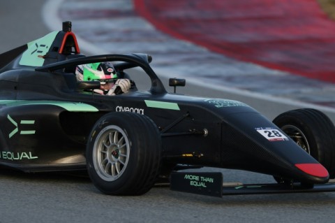 Skye Parker drove a Formula 4 car in Barcelona to help hone her skills