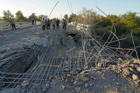 A bridge in Cambodia damaged it Thai air strikes, part of reignited clashes that have displaced hundreds of thousands of people