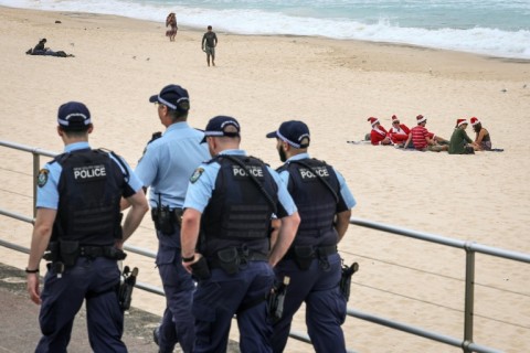 Police officers patrolled at Bondi Beach on Christmas Day as Australia's Prime Minister spoke of "sorrow" over a recent attack there