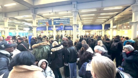 Passengers in London are left stranded as Eurostar suspends all trains between London, Paris, Amsterdam and Brussels after a power supply issue in the Channel tunnel