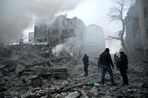 A Russian strike on Kharkiv killed a three-year-old child and wounded 19 others