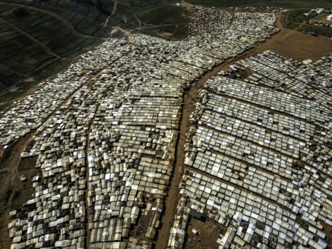 The Rhoo camp for displaced persons in the DRC's Ituri province