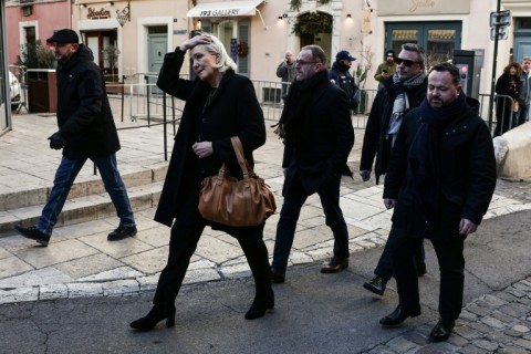 Far-right figurehead Marine Le Pen attended the funeral along with a host of other anti-immigration political figures