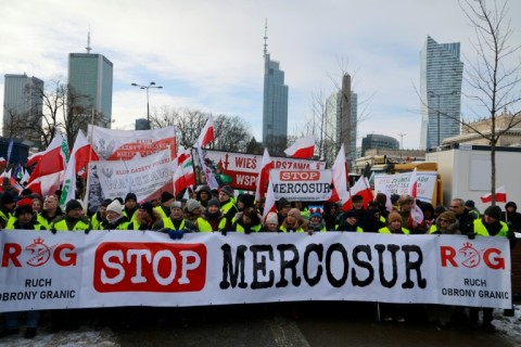Polish farmers march against Mercosur trade deal