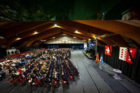 Families of the victims and well-wishers gathered in Crans-Montana to remember those killed and injured