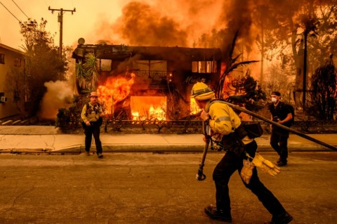 The Los Angeles wildfires were the costliest natural disasters of 2025, according to Munich Re