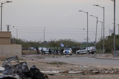 Police said the raid on Tarabin was part of a wider operation called 'New Order'