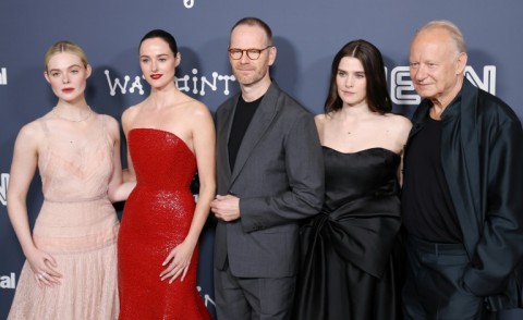 (L-R) 'Sentimental Value' scored nine nominations including for all of its main actors and director: Elle Fanning, Renate Reinsve, filmmaker Joachim Trier, Inga Ibsdotter Lilleaas and Stellan Skarsgard