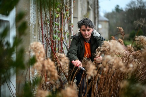 Head of horticulture Melissa Simpson takes care of the estate's gardens, including plants for natural dyes and medicines