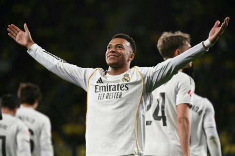 Kylian Mbappe has a competition-best 11 goals this season in the Champions League