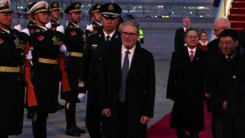Britain's Keir Starmer lands in China for talks with Xi