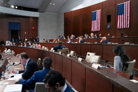 Members of the House Committee on Oversight and Government Reform which is to hear testimony from former US president Bill Clinton and his wife, Hillary Clinton