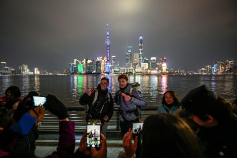 Shanghai residents welcomed Loic Voisot and Benjamin Humblot at the end of their epic walk from France